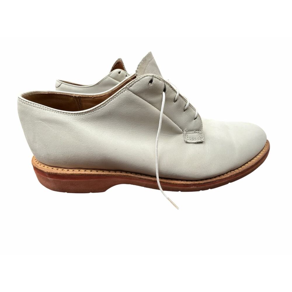 Warrior Ltd White Leather Derby Shoes Vibram USA Made Men’s 11 Custom Grade - Picture 5 of 16